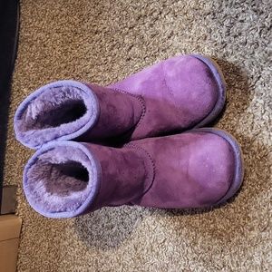 Ugg classic short purple boots